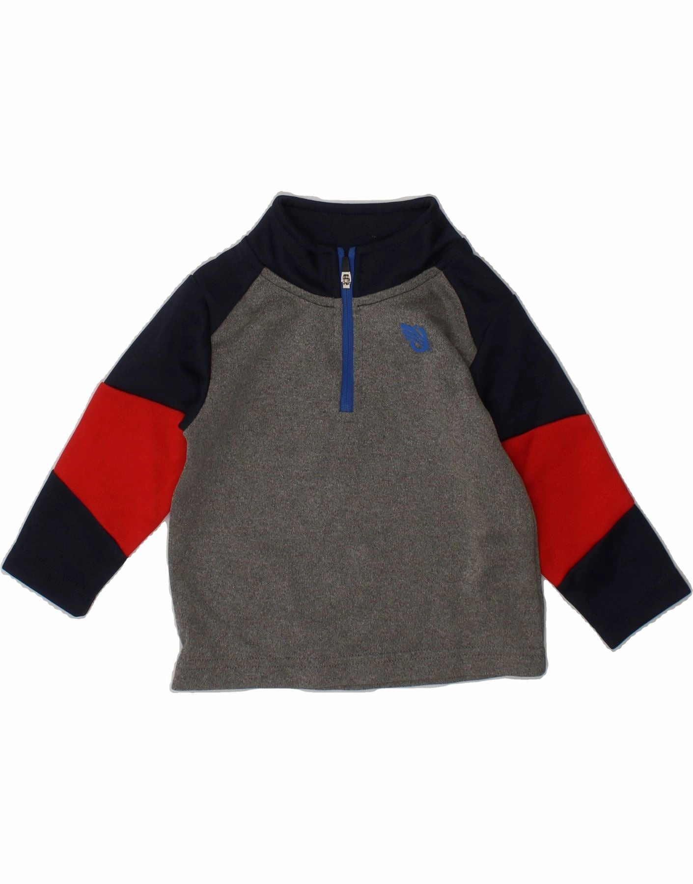 Evening Wear Soft Touch Brushed Surface OSH KOSH Baby Boys Zip Neck Sweatshirt Jumper 6-9 Months Grey Colourblock