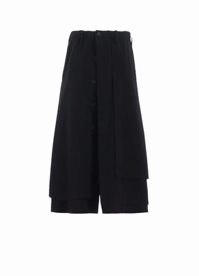 No Fuss StainResistantFinish WOOL GAUZE WRAP PANTS