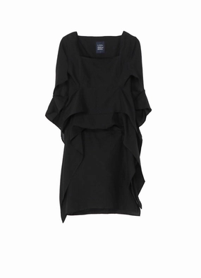 Elegant Vibe Flexible Cut CLEAR LAWN SPIRAL SLEEVE DRESS