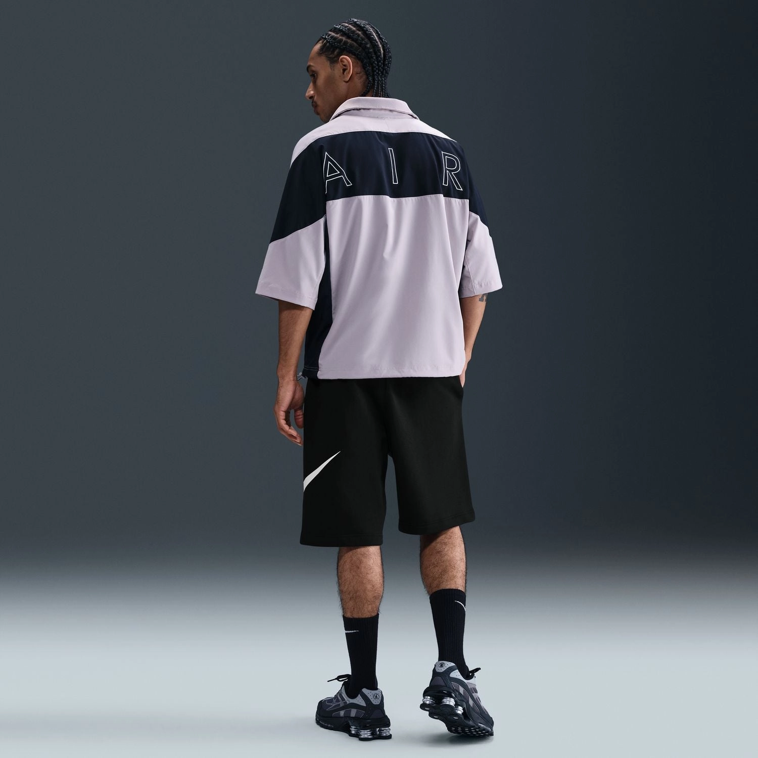 Club Fleece Short - Mens Moisture Wicking Finish Leather Look