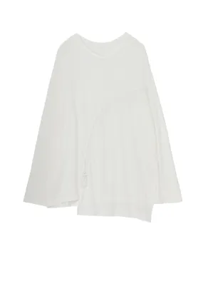 C/MO JERSEY CURVED CRAWCORD LONG SLEEVED T-SHIRT Year-Round Wear Slim Silhouette