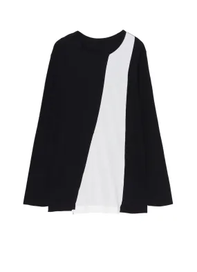 C/MOJERSEY COMBINATION  TSUJIKIRI LONG SLEEVED T-SHIRT Day-To-Night Wear Adjustable Hem