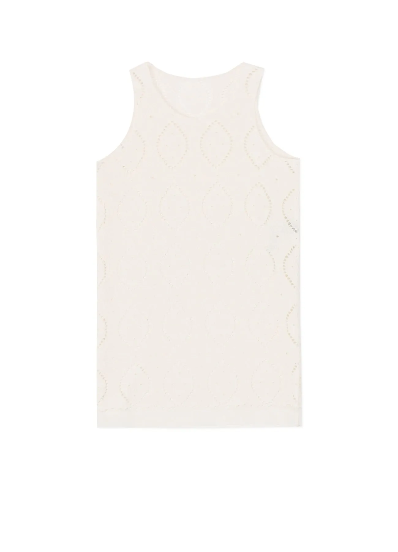 Checkered Look Youthful Vibe LACE SLEEVELES BLOUSE