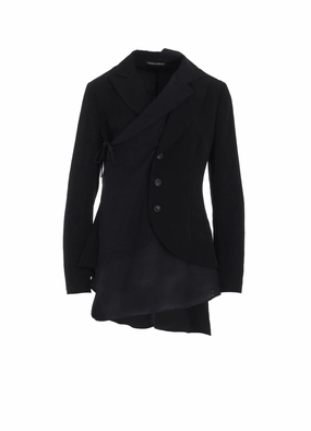 TA/PE CREPE DE CHINE 2 LAYERED WRAP JACKET Eco Friendly