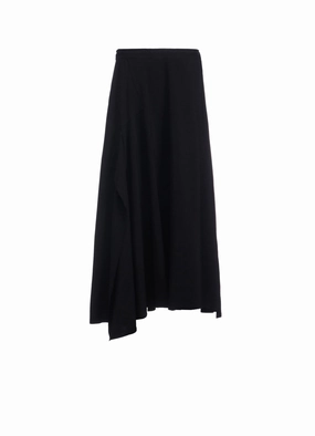 Noble Aura HARD TWISTED GABARDINE RIGHT SIDE SLIT FLARE SKIRT