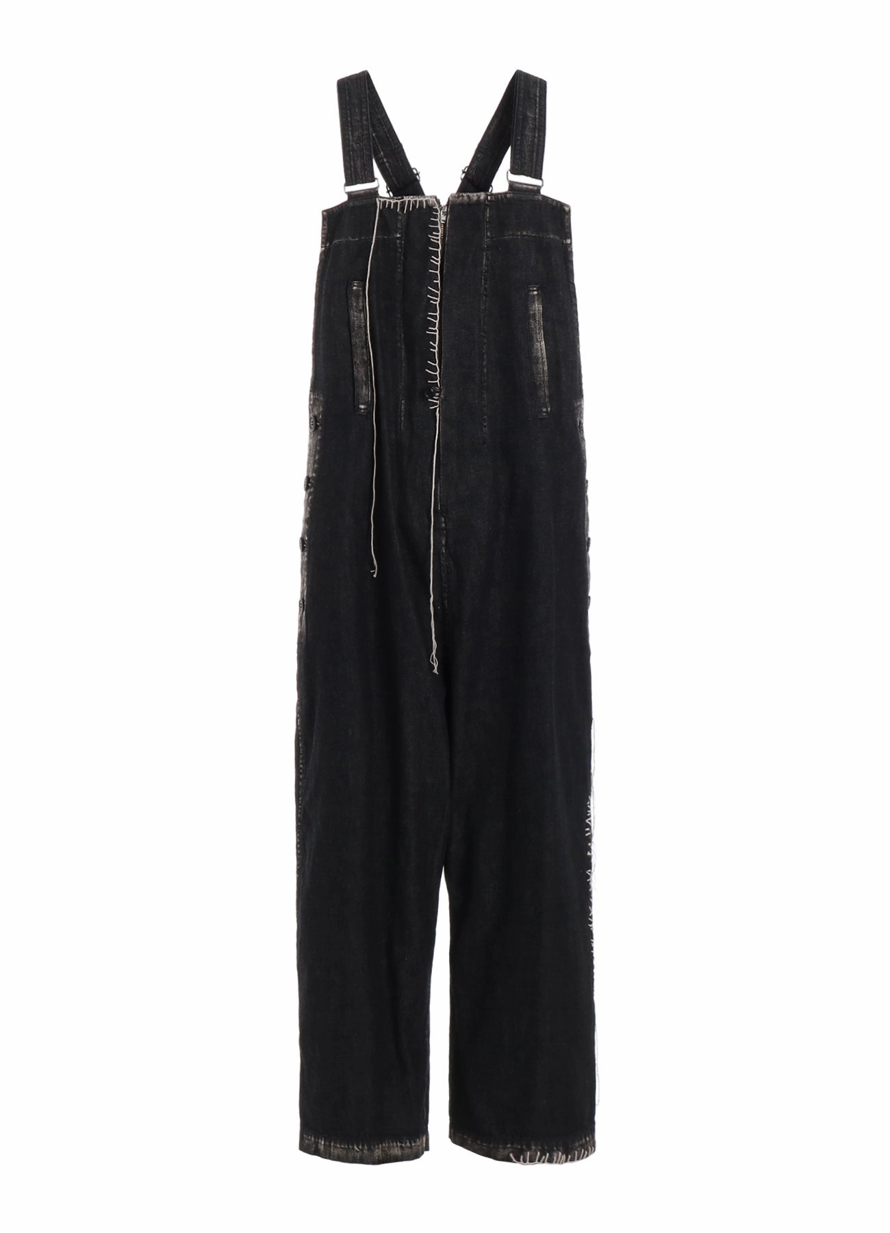 Sleek Appearance Sleek Motion SPOTTED DENIM OVERALLS