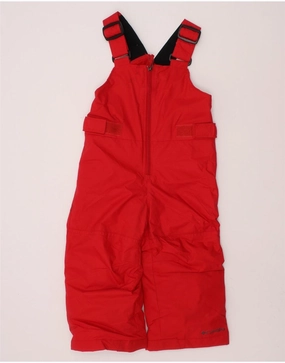 COLUMBIA Baby Boys Sleeveless Ski Jumpsuit 18-24 Months  Red Nylon Resort Date Loose Guest