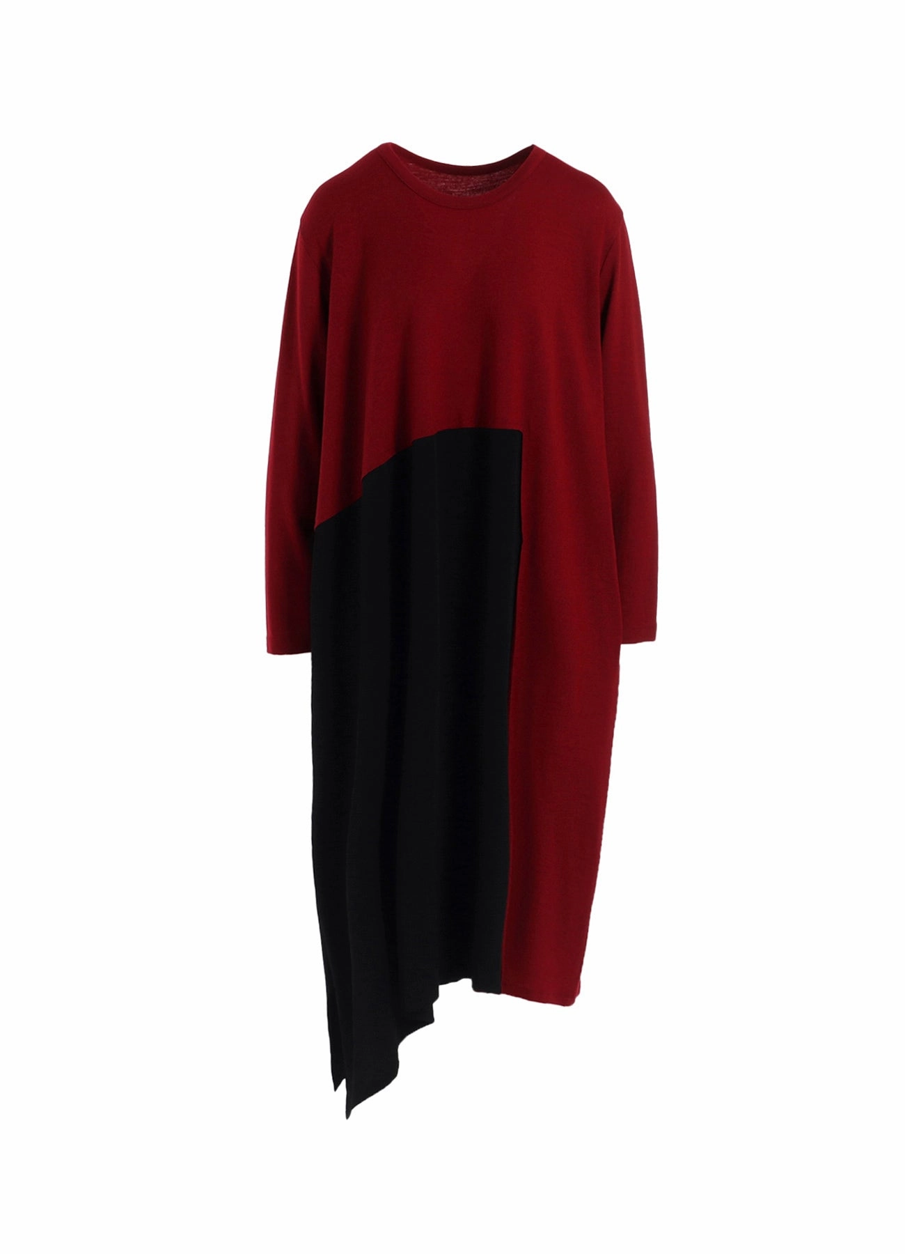 Wool-Blend COMBINATION LONG SLEEVE DRESS