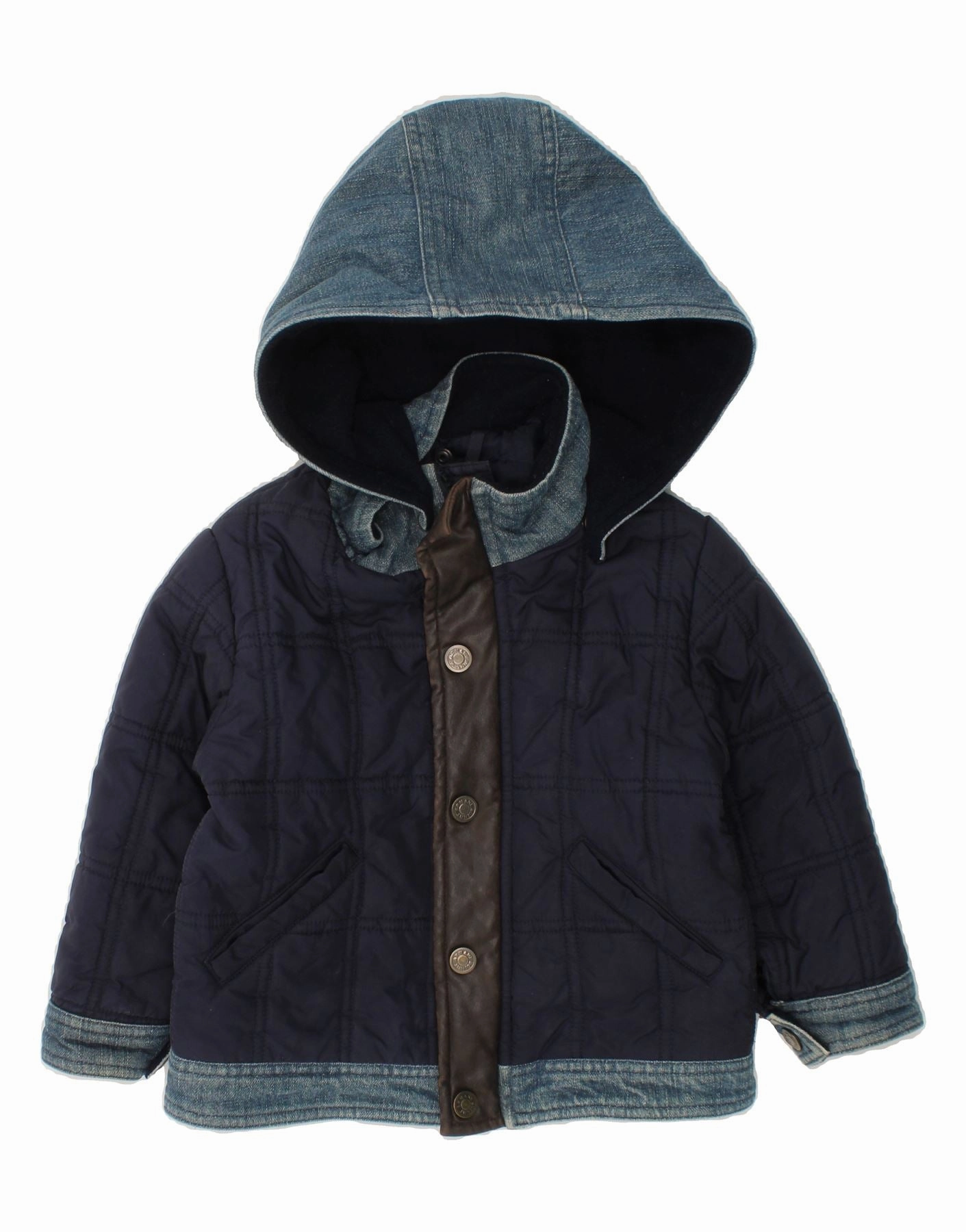 Exhibit Discover ARMANI JUNIOR Baby Boys Hooded Windbreaker Jacket 18-24 Months Navy Blue