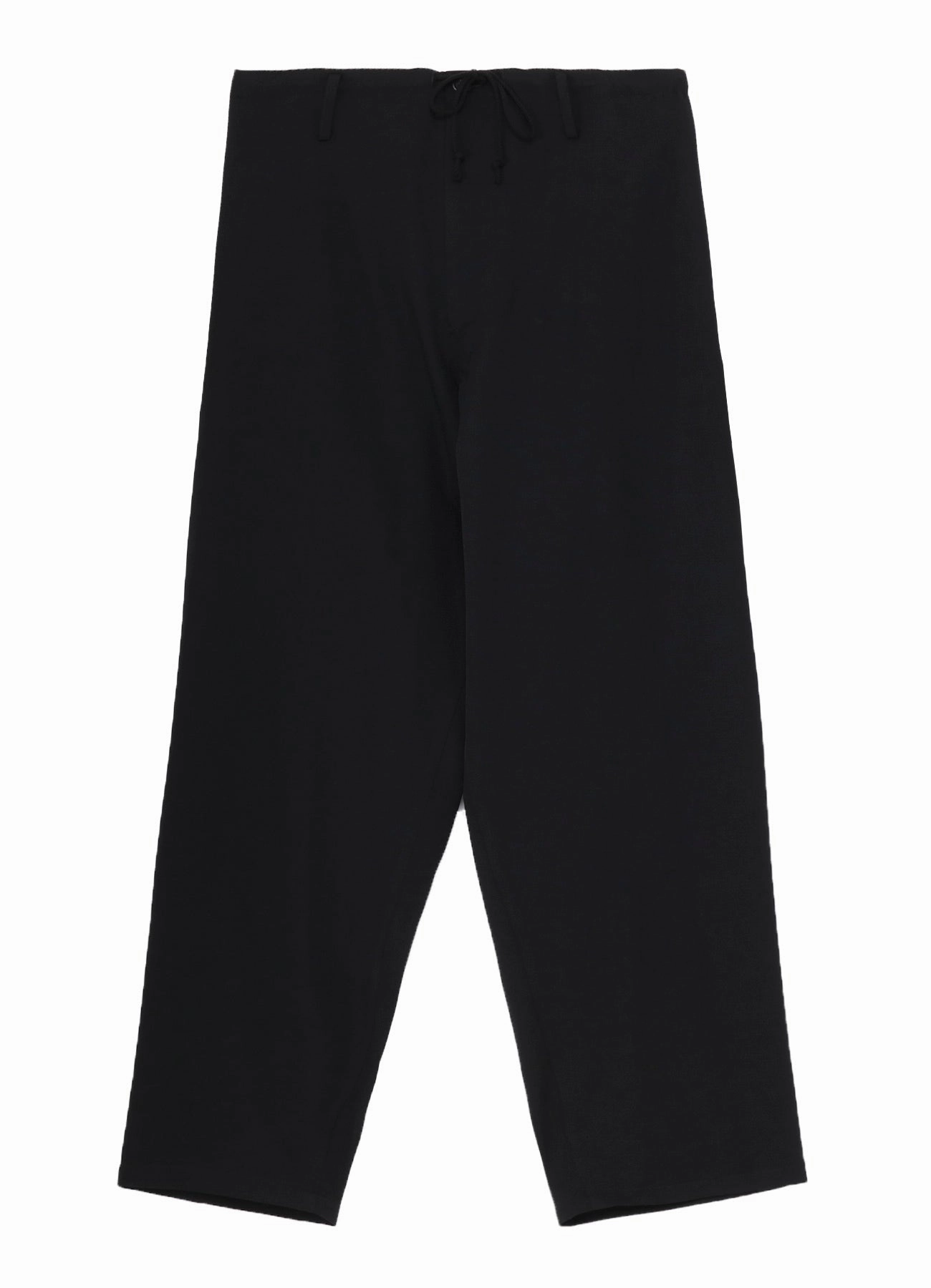 Wide-leg cut WOOL GABARDINE WIDE STRING PANTS