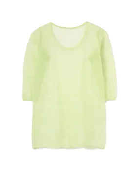 Natural Feel Pe/Ra Plain Stitch A Three Quarter Sleeve