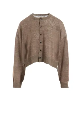 PLATING JERSEY SHEER LONG SLEEVE CARDIGAN Minimal Comfort Classic Layer