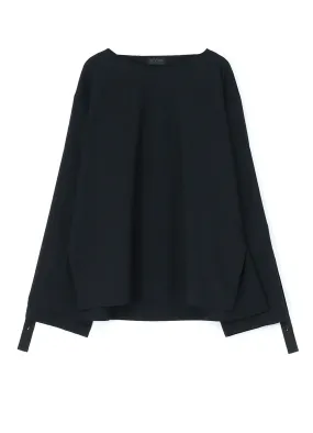 Streetwear Preppy Vibe WOOL/POLYESTER TROPICAL CREW NECK TAPED SLEEVES PULLOVER SHIRT