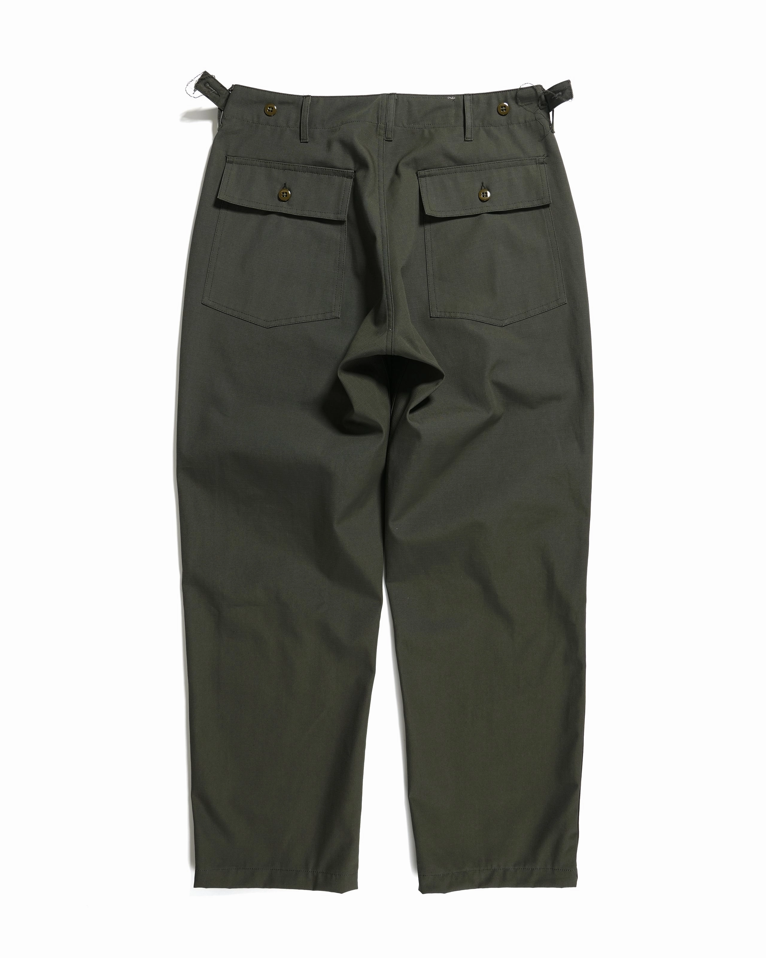 Fatigue Pant Combo - Olive Heavyweight Ripstop Cotton No Gap Waist Minimalist Look