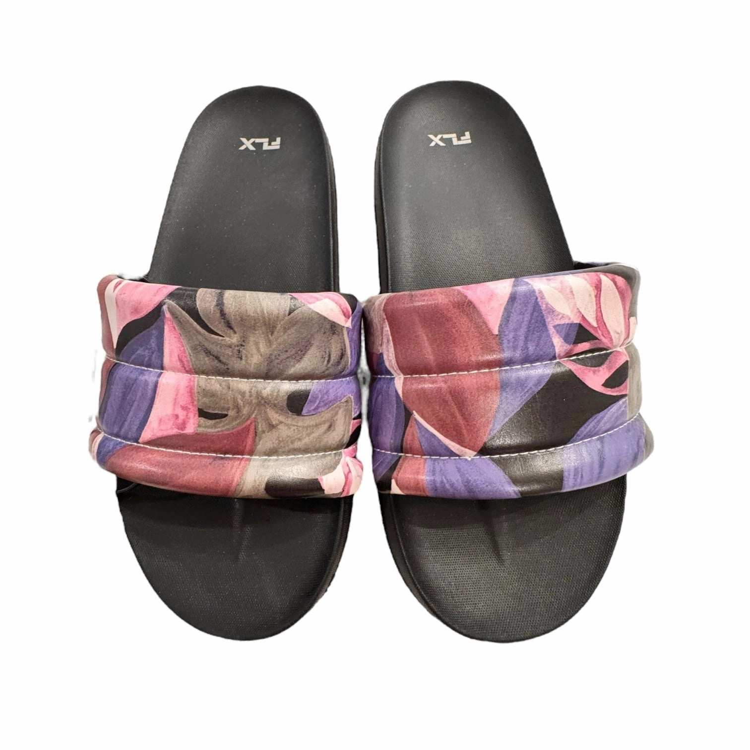 Fast Go Water Friendly Sandals Flats By Flx In Multi, Size:6