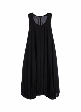 POPLIN BALLOON DRESS Texture Rich Day Glow