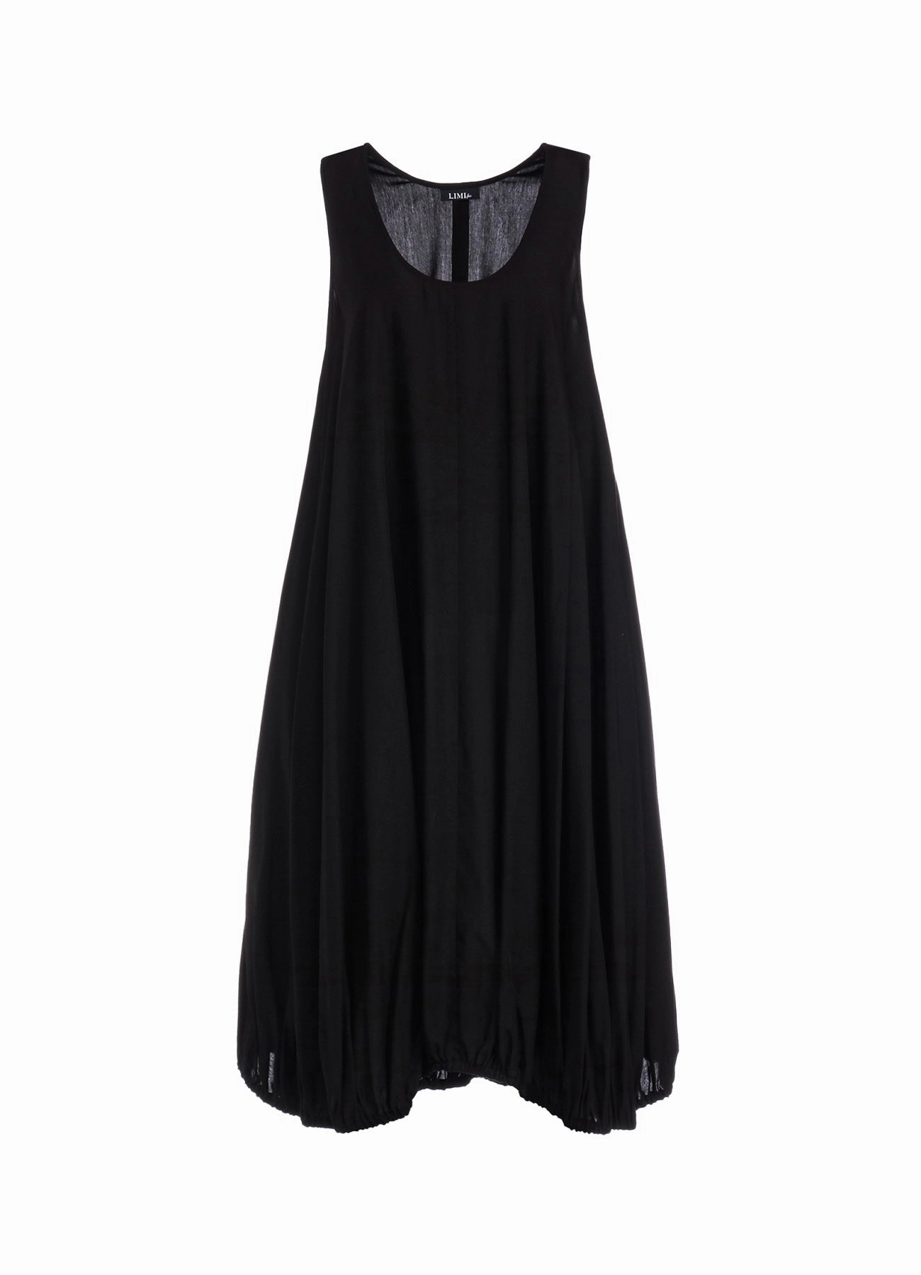 POPLIN BALLOON DRESS Texture Rich Day Glow