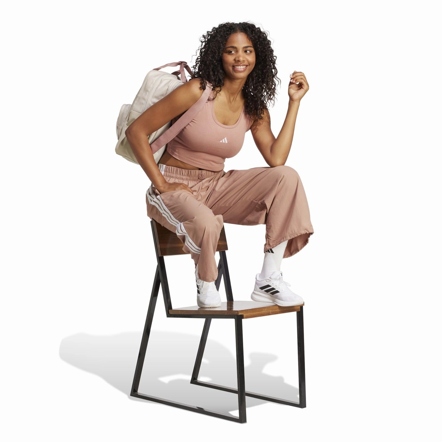 Travel Outfit Shape Retain Essentials 3-Stripe Parachute Pant - Womens