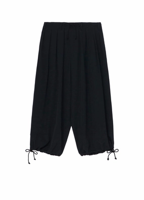 WOOL GABARDINE STANDARD BALLON PANTS Light Reflective Details Urban Style