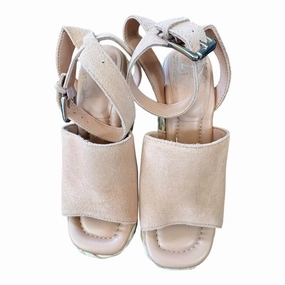 Modern Glow Fashion Flex Sandals Heels Wedge By Marc Fisher In Pink, Size:6