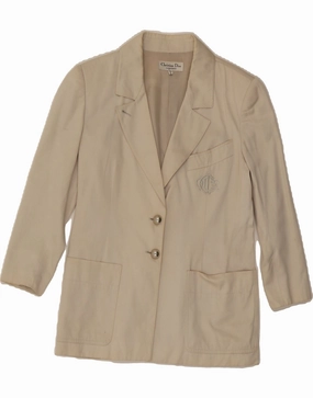 Contemporary Layer Chic Business CHRISTIAN DIOR Womens Blazer Jacket IT 40 Small Off White Designer