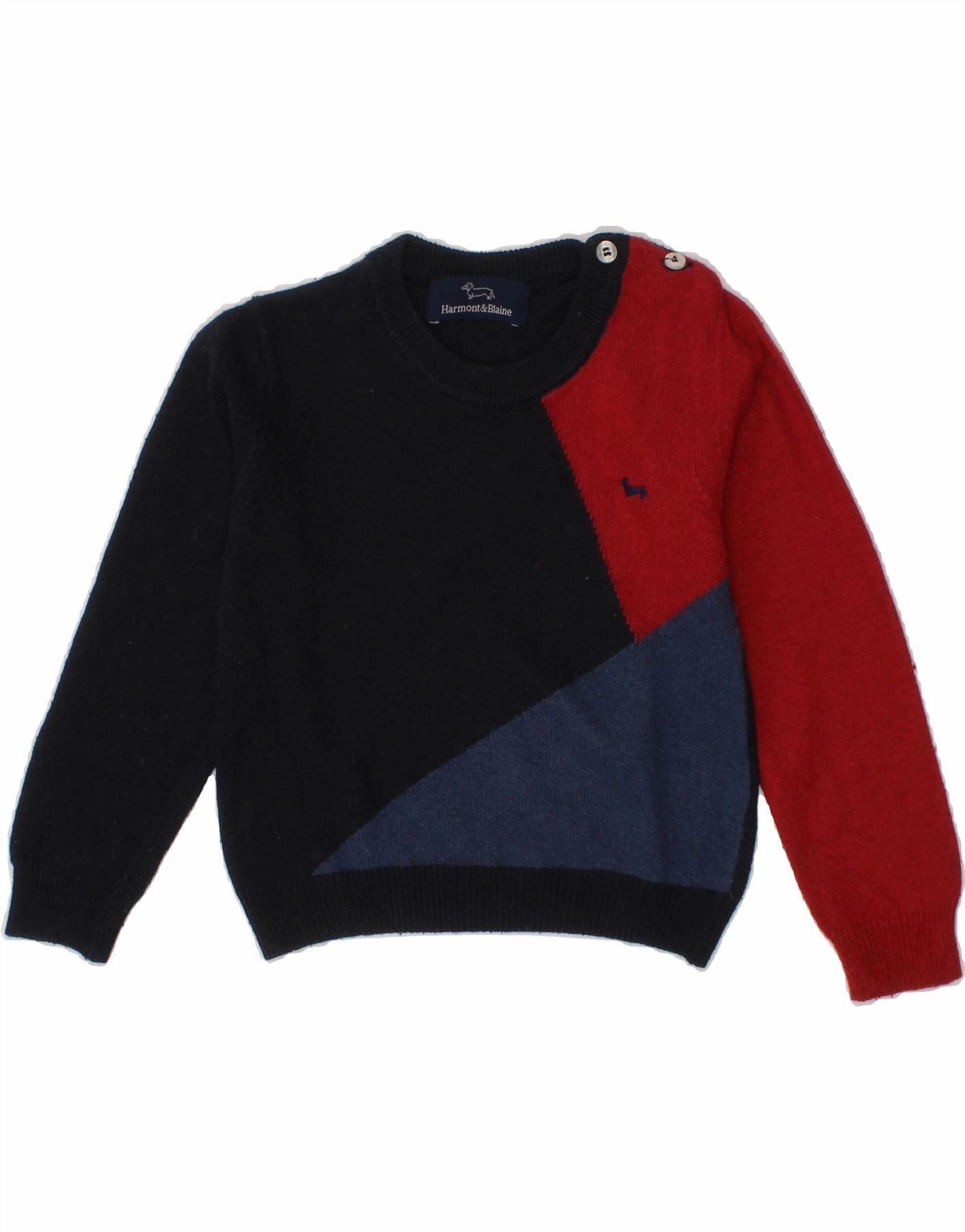 Eco Friendly Fibers HARMONT & BLAINE Baby Boys Crew Neck Jumper Sweater 12-18 Months Navy Blue