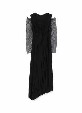 LAWN   MESH DRAPE DRESS Event Perfect