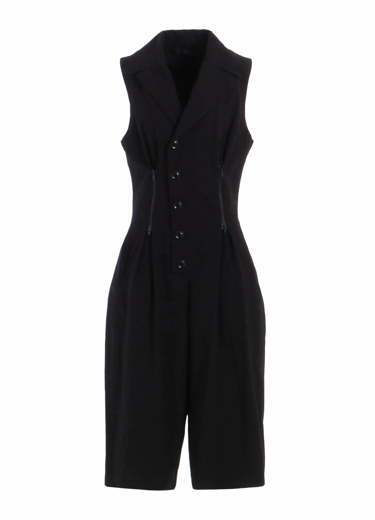 Timeless Comfort Wear COTTON LINEN DUMP ZIP TUCKED JUMP SUIT