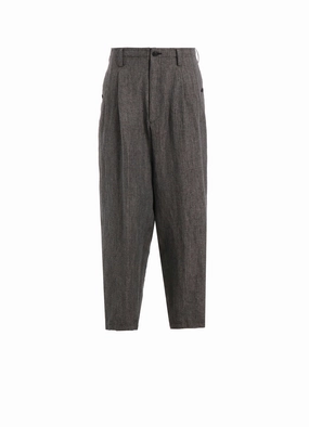 Non Irritating Breathable Weave Fabric HEATHER KHADI PANTS WITH POCKET DETAIL