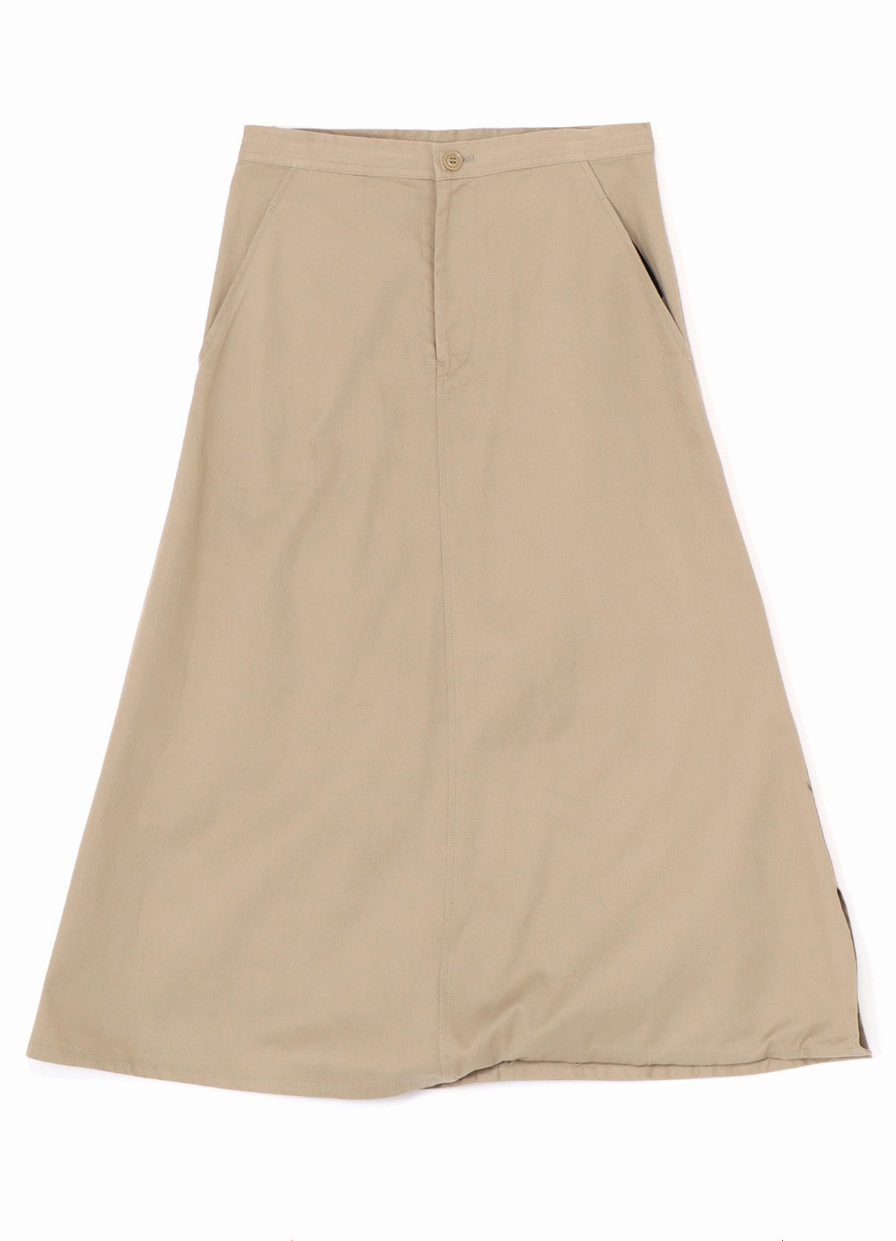 [Y's BORN PRODUCT] COTTON TWILL SKIRT PANTS Smart Stretch Body Aligned
