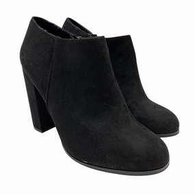 Boots Ankle Heels By Mix No 6 In Black, Size: 10 work use Molded Arch Contour