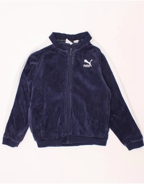 PUMA Baby Boys Tracksuit Top Jacket 18-24 Months Navy Blue Colourblock Forgiveness