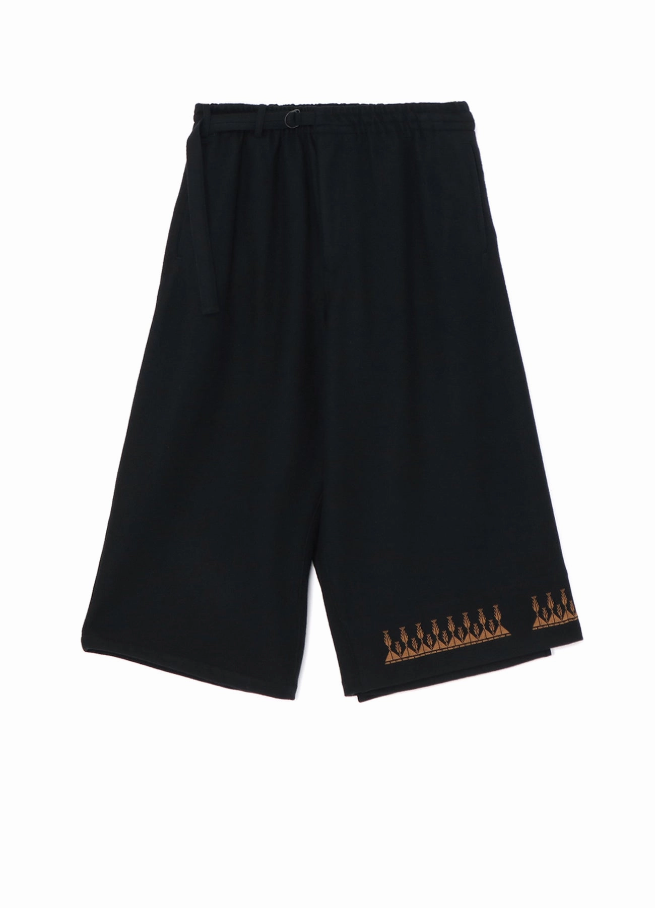 Body Shape COMPRESSED JERSEY ETHNIC EMBROIDERED WRAP PANTS