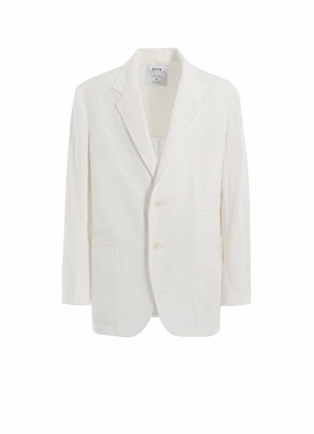 COTTON/LINEN DUNGAREE 2BS JACKET Packable option