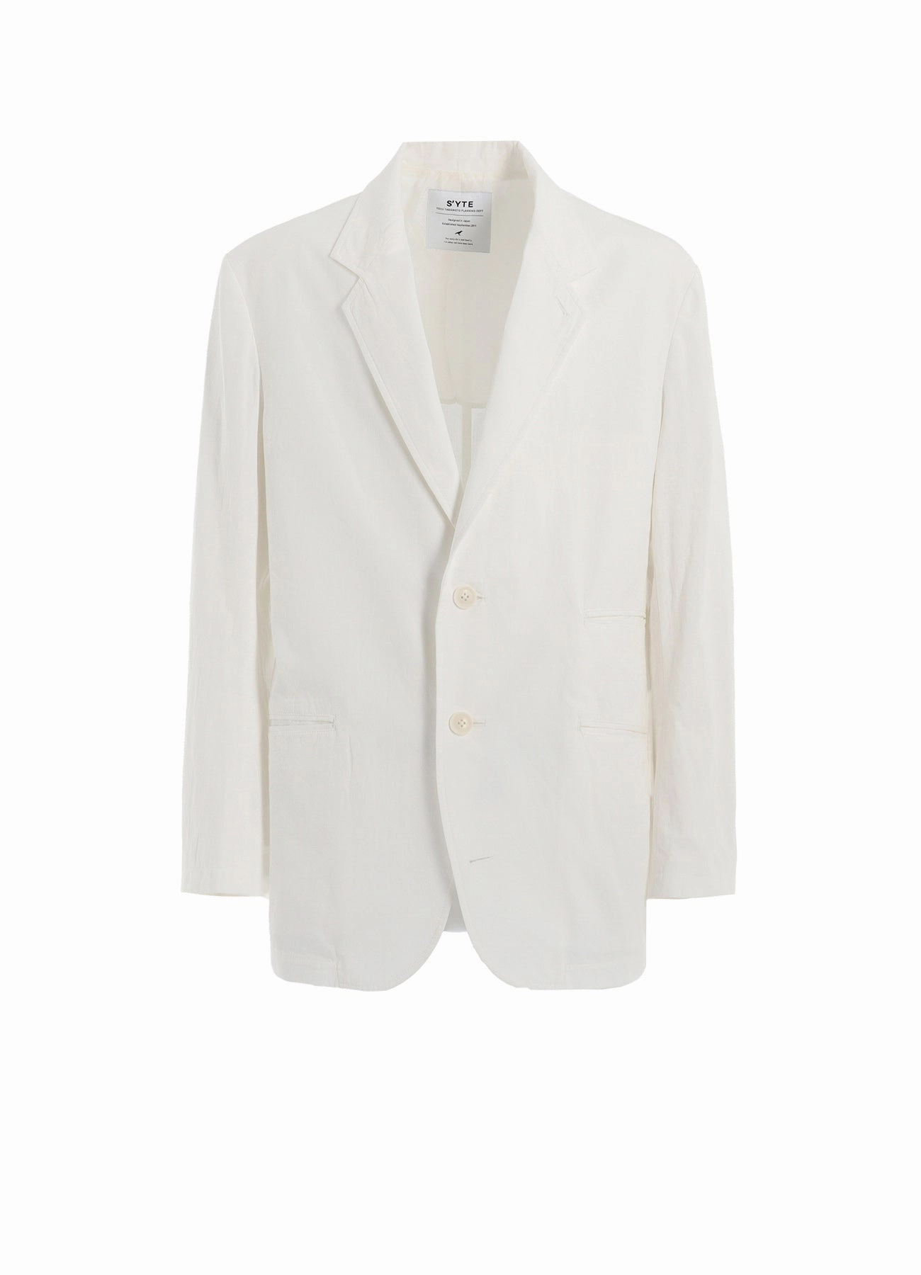 COTTON/LINEN DUNGAREE 2BS JACKET Packable option