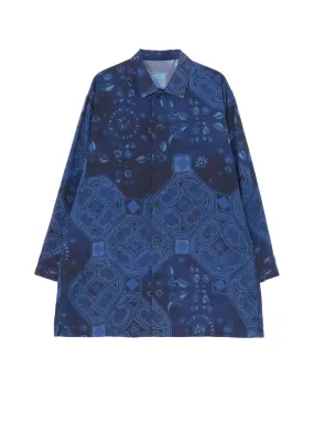 Bold Prints Lakeside Relaxation CHINOISERIE-A PRINTED OPEN COLLAR SHIRT