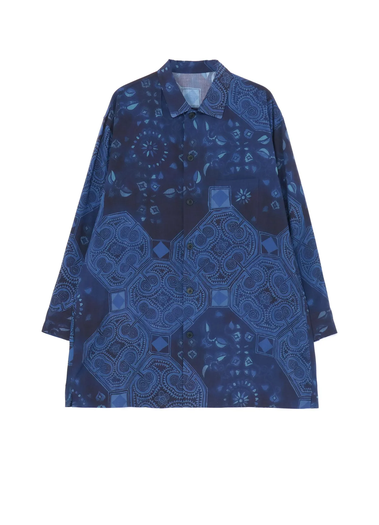 Bold Prints Lakeside Relaxation CHINOISERIE-A PRINTED OPEN COLLAR SHIRT