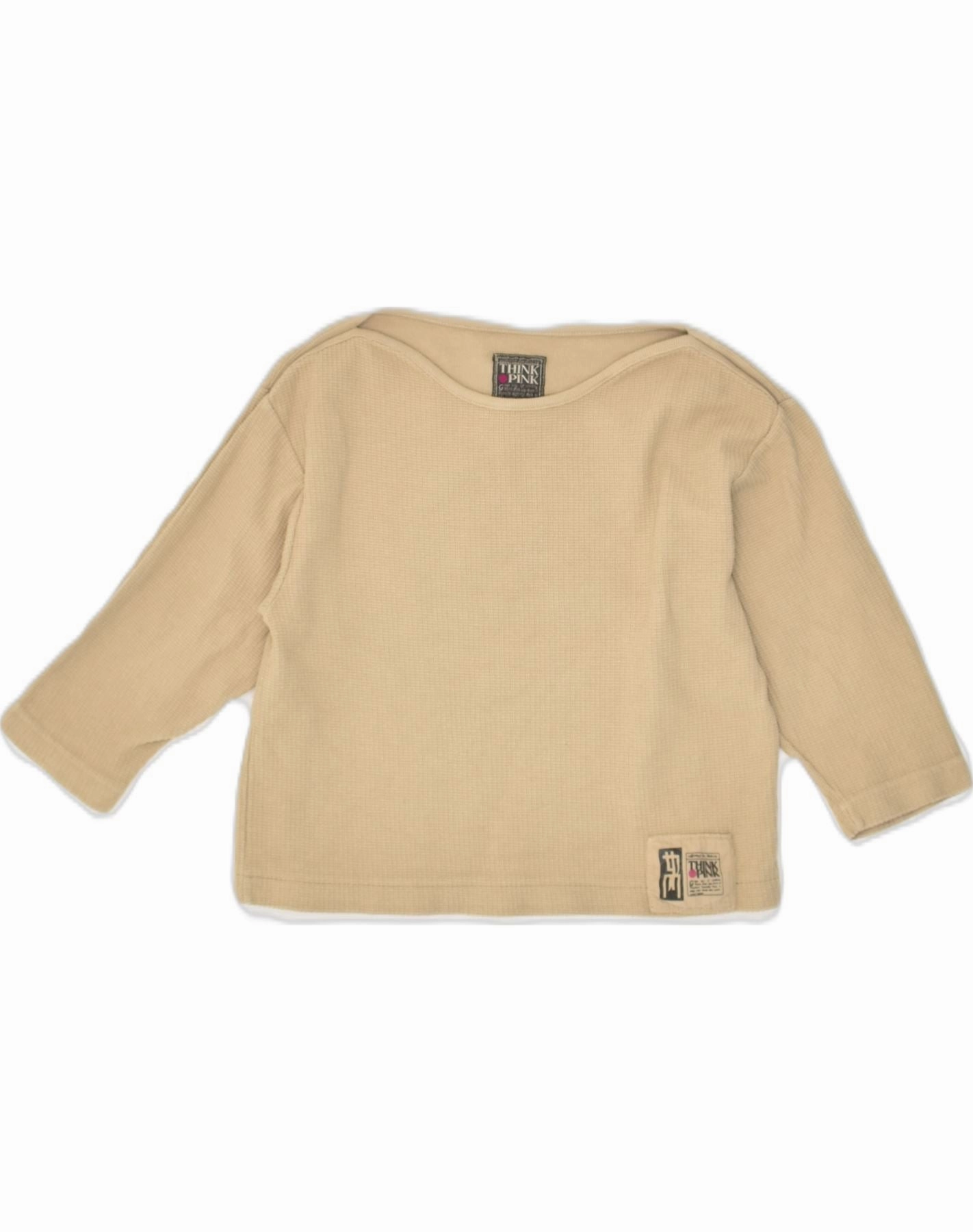 Bonded Hem Technology THINK PINK Baby Girls Sweater 18-24 Months Brown Cotton