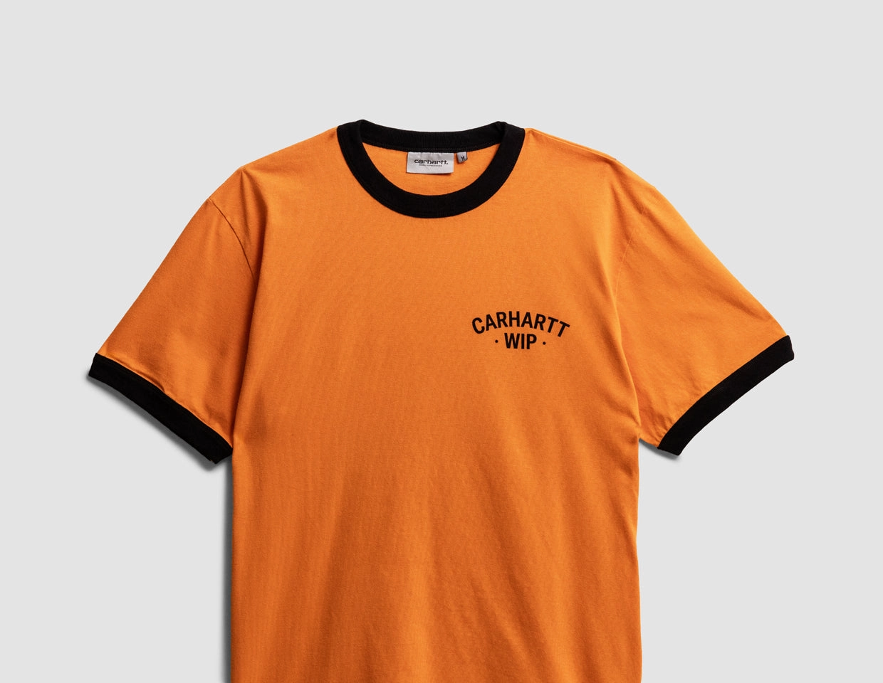 Trendy Casual Wear Carhartt WIP 89 Ringer Tee Pumpkin / Black