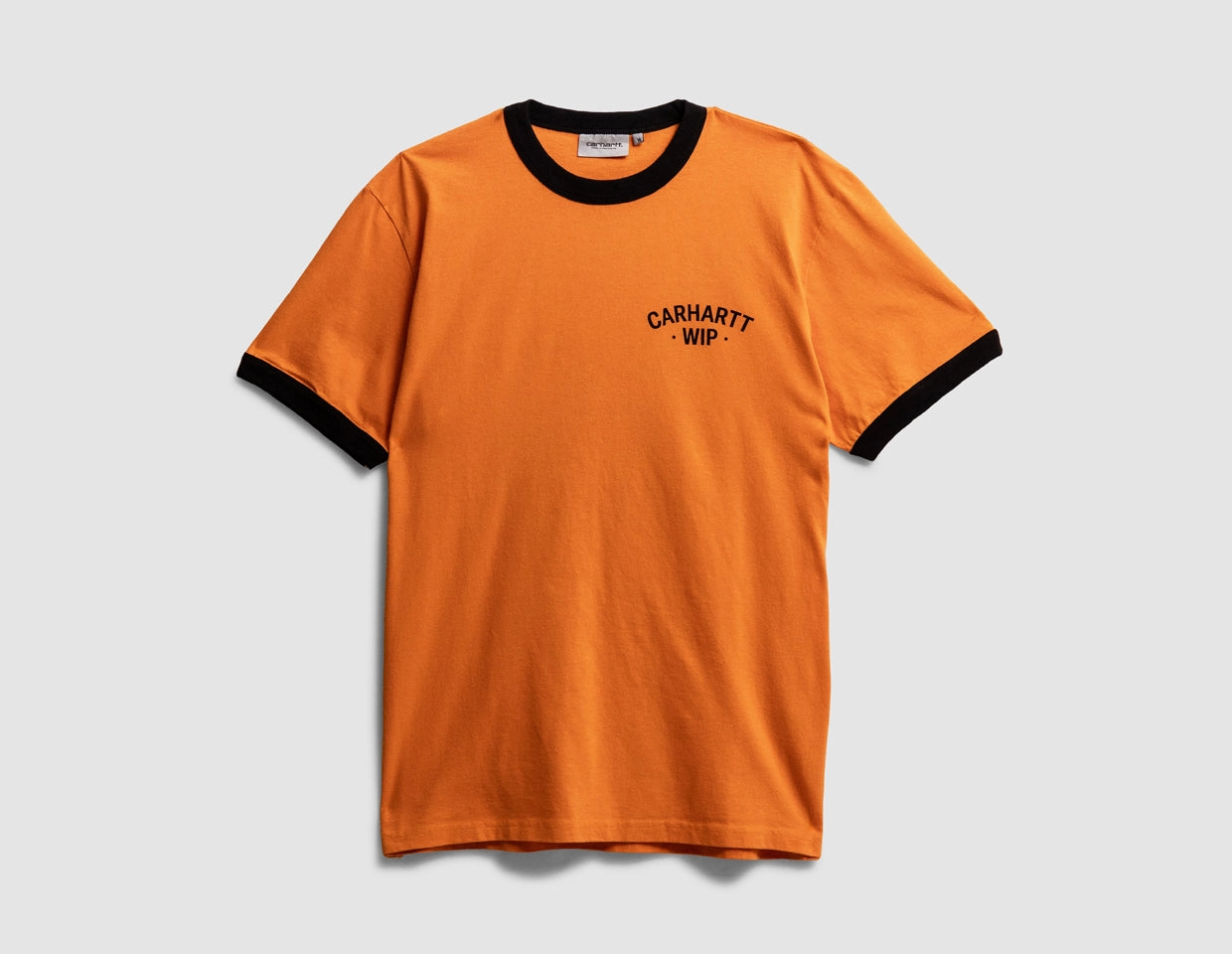 Carhartt WIP 89 Ringer Tee Pumpkin / Black Fashionable Look MoistureWickingFabric