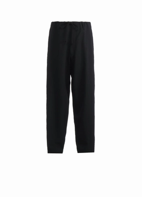 WOOL GABARDINE WAIST DRAWSTRING PANTS Easy Match