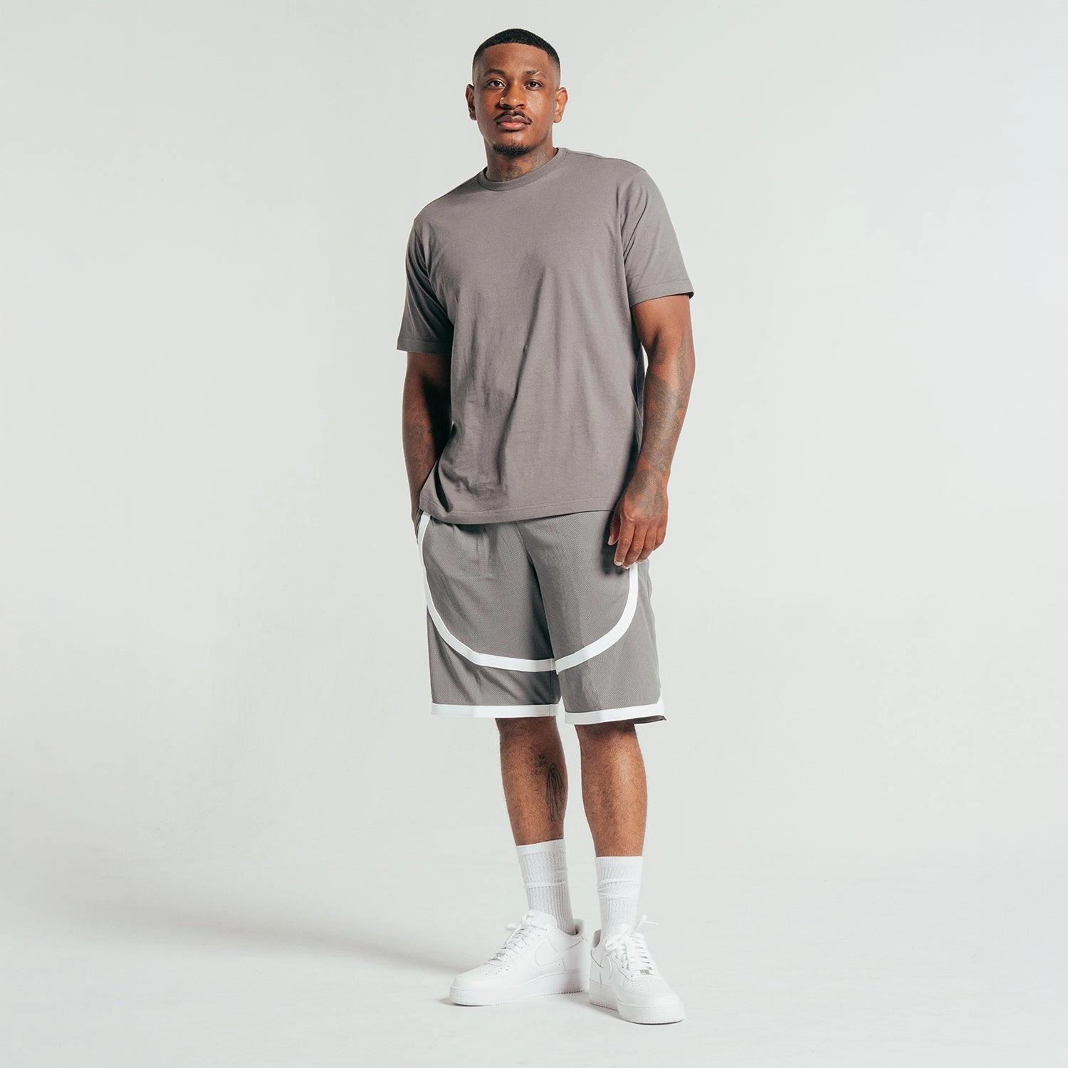 Contrast Tape Short - Mens Daily Layer Anti-bacterial