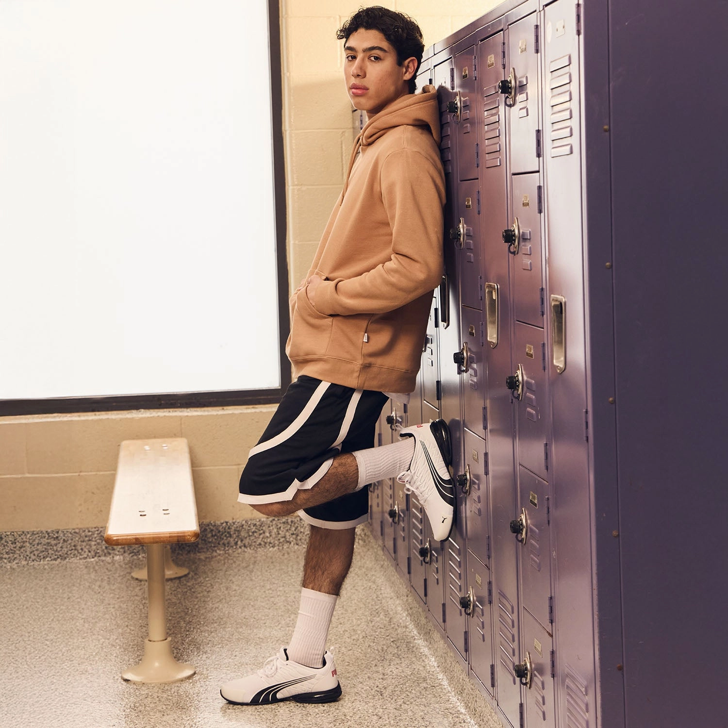 Contrast Tape Short - Mens Flexible Stretch Waist linen option