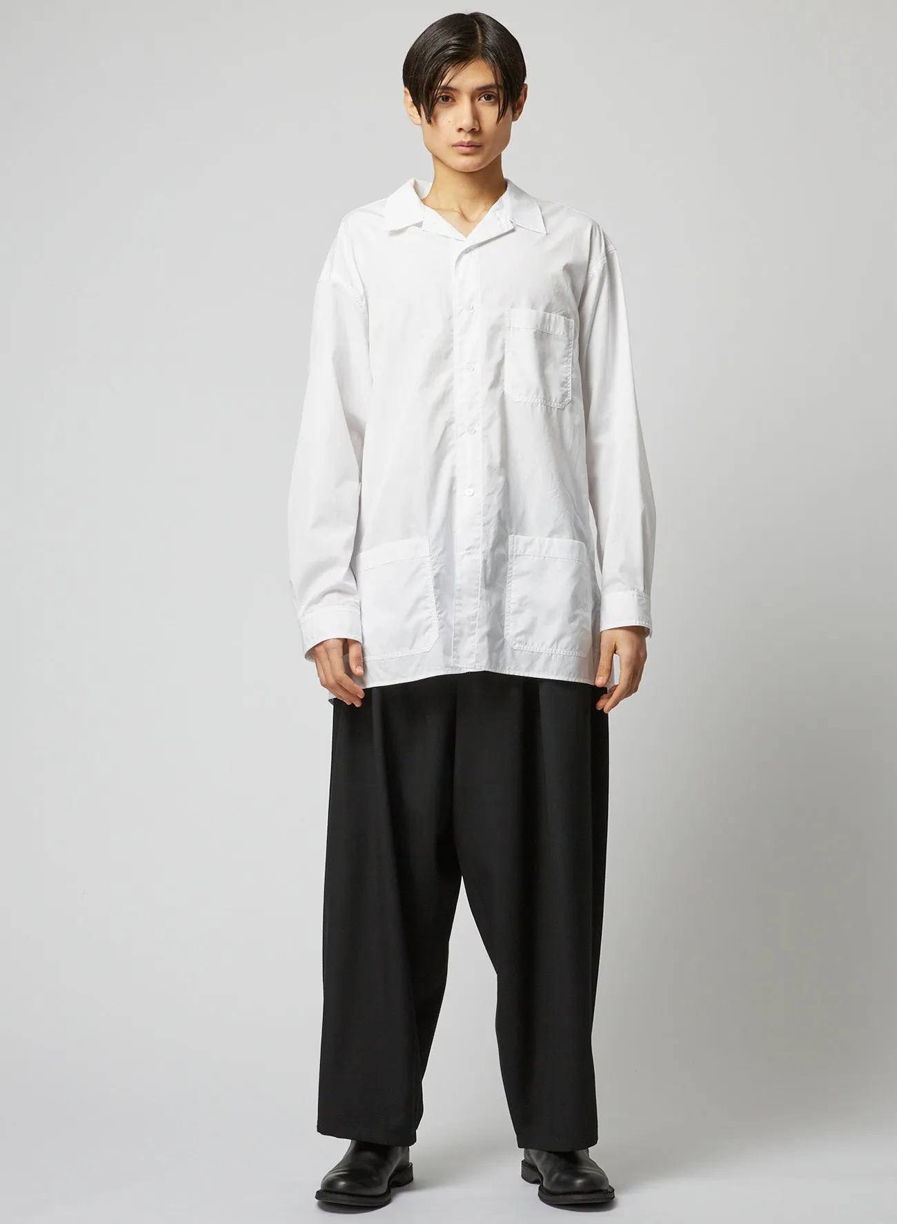 3-POCKET OPEN COLLAR SHIRT Artistic Design