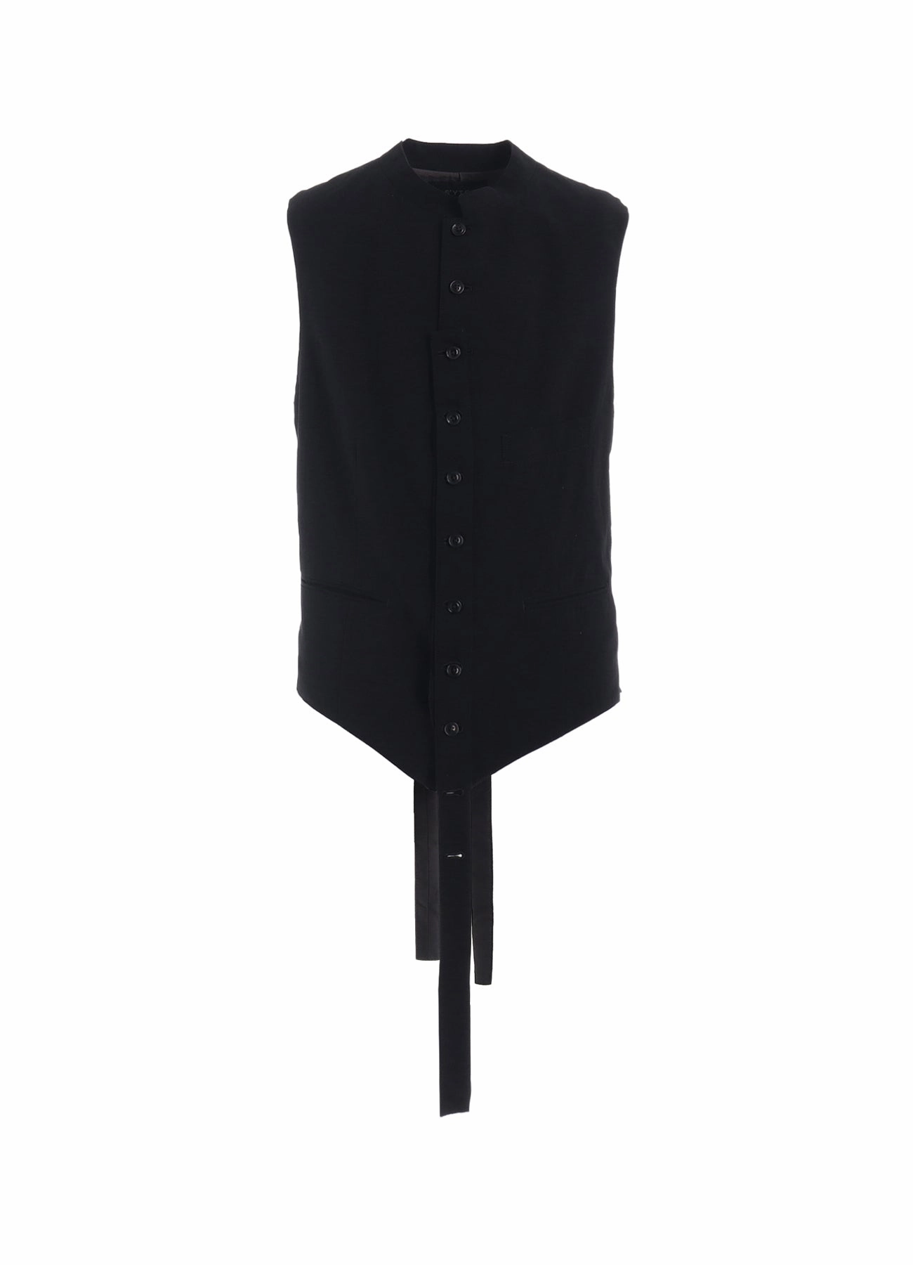 Easy Care Material quick dry COTTON/LINEN DUNGAREE STAND COLLAR VEST