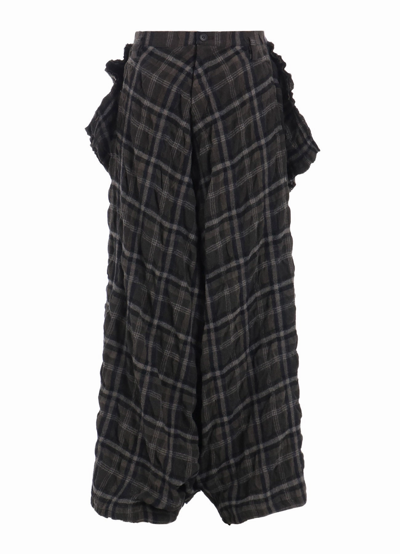 INK DYEING PLAID BOX PANTS A Comfort Waist