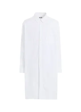 COTTON BROAD BUTTON SLITS LONG SHIRT Winter Fashion Workwear Approved