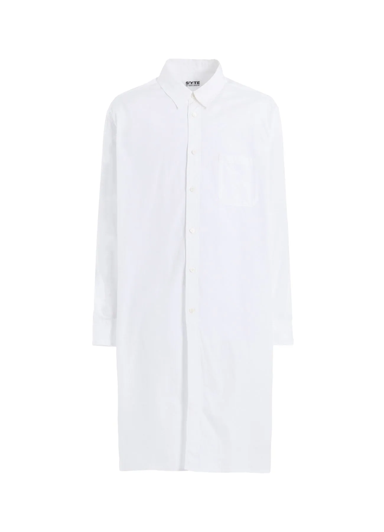 COTTON BROAD BUTTON SLITS LONG SHIRT Winter Fashion Workwear Approved