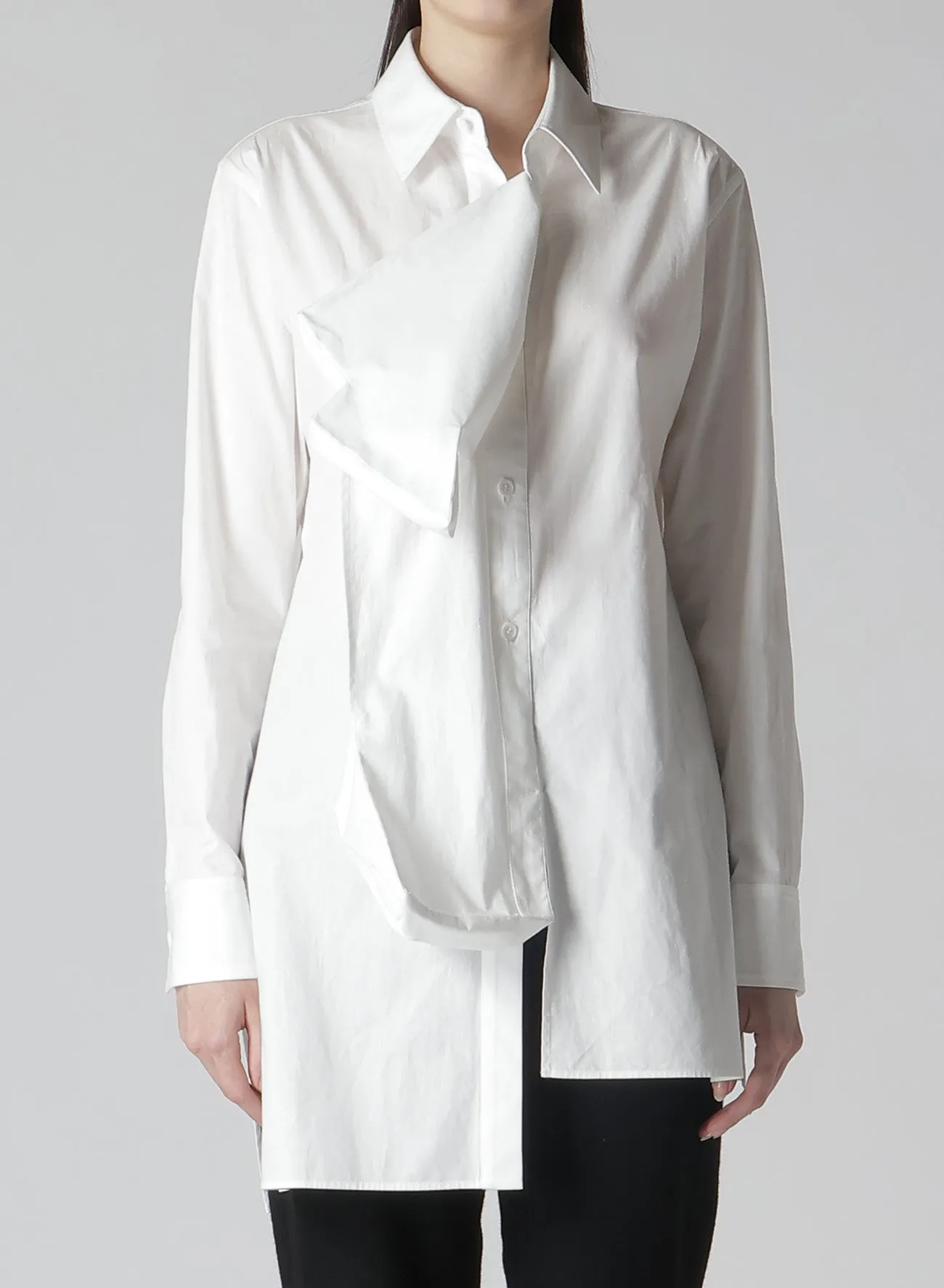 COTTON BROAD L BOX DETAIL BLOUSE Earthy Hue