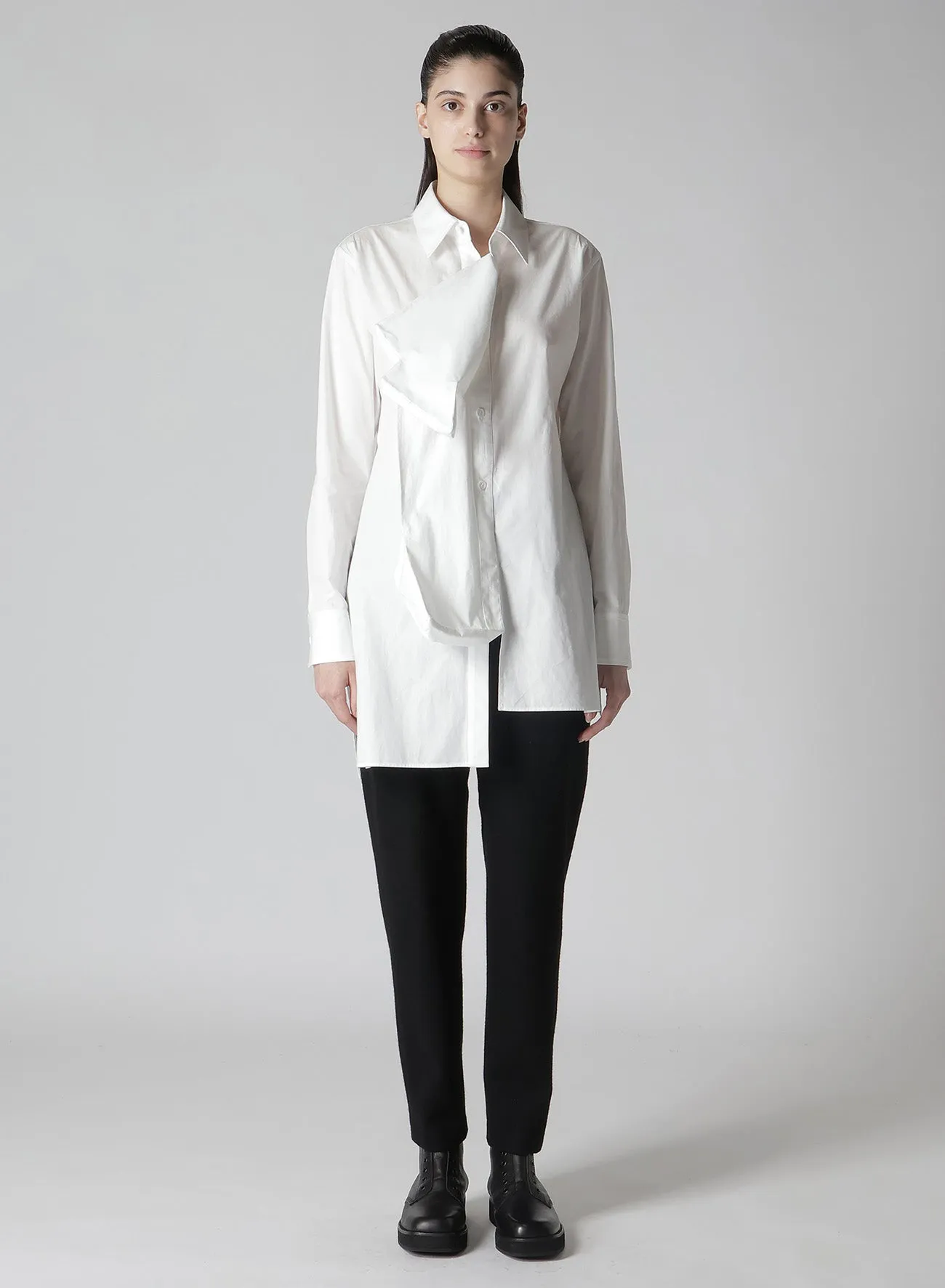 COTTON BROAD L BOX DETAIL BLOUSE Trend-Driven